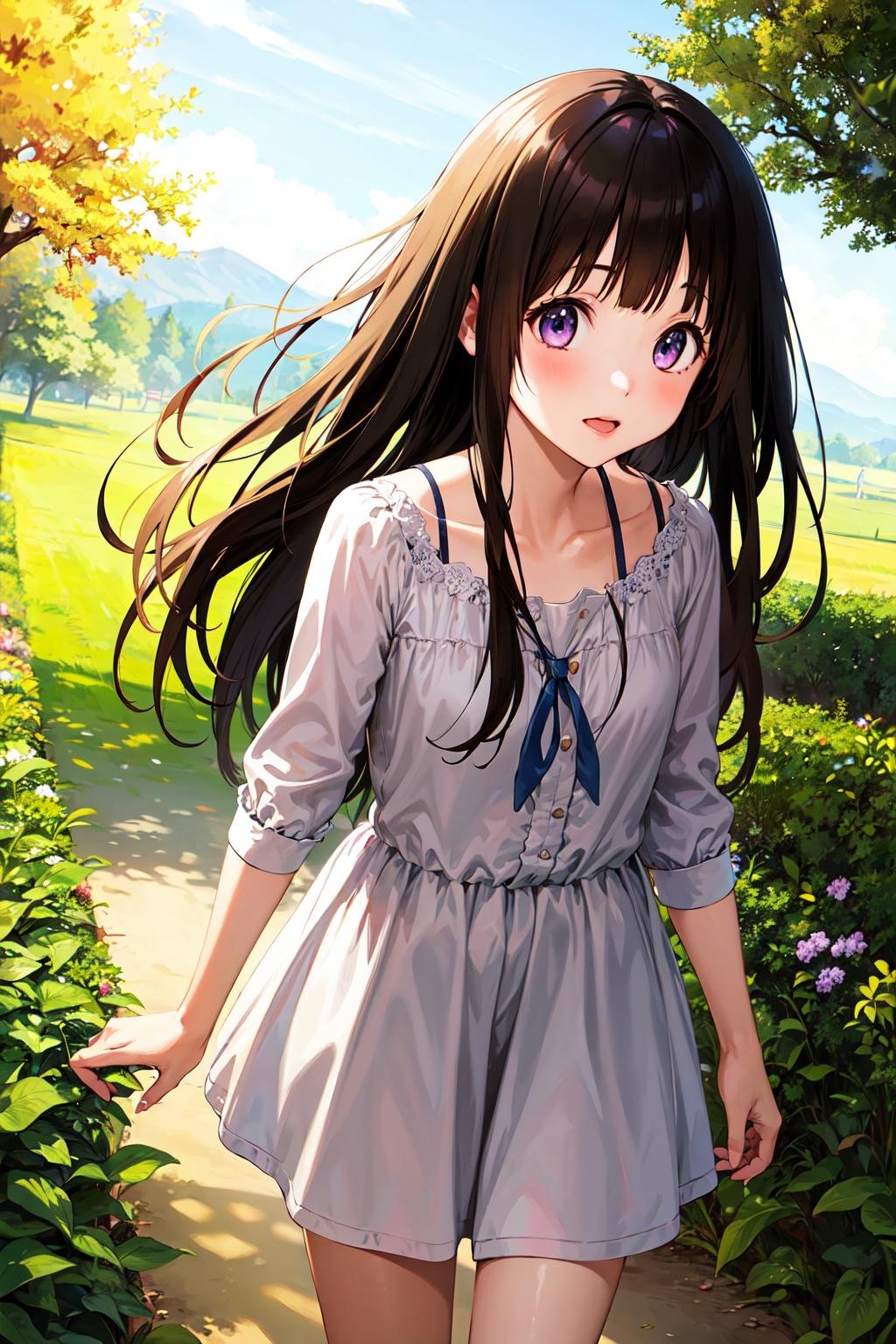 1girl, chitanda eru, <lora:chitanda_eru_v10:0.7>,