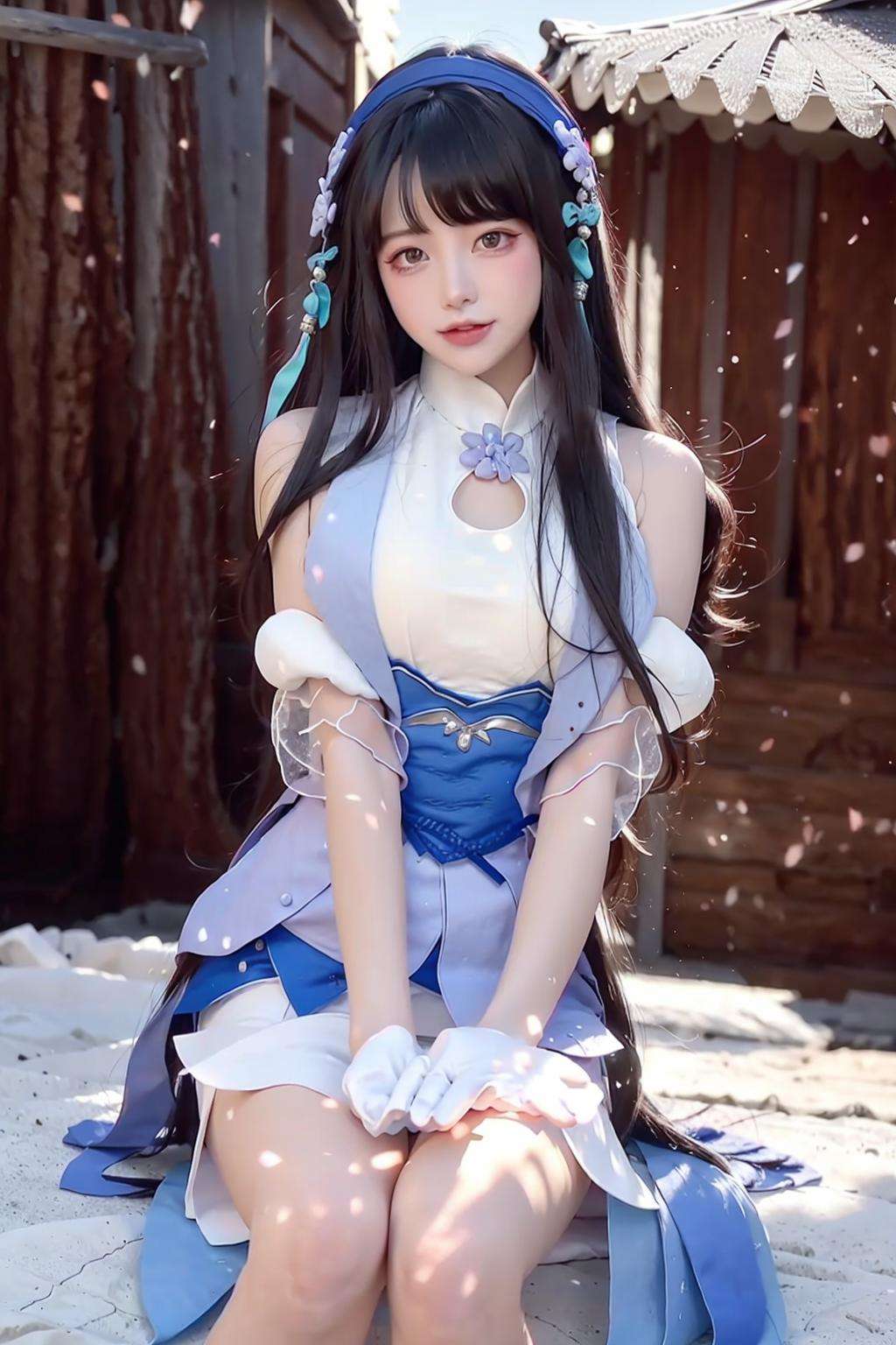 <lora:xishi:0.9>,ulzzang-6500-v1.1,(raw photo:1.2),((photorealistic:1.4))best quality ,masterpiece, illustration, an extremely delicate and beautiful, extremely detailed ,CG ,unity ,8k wallpaper, Amazing, finely detail, masterpiece,best quality,official art,extremely detailed CG unity 8k wallpaper,absurdres, incredibly absurdres, huge filesize, ultra-detailed, highres, extremely detailed,beautiful detailed girl, extremely detailed eyes and face, beautiful detailed eyes,light on face,cinematic lighting,1girl,full body,full-body shot,see-through,looking at viewer,outdoors