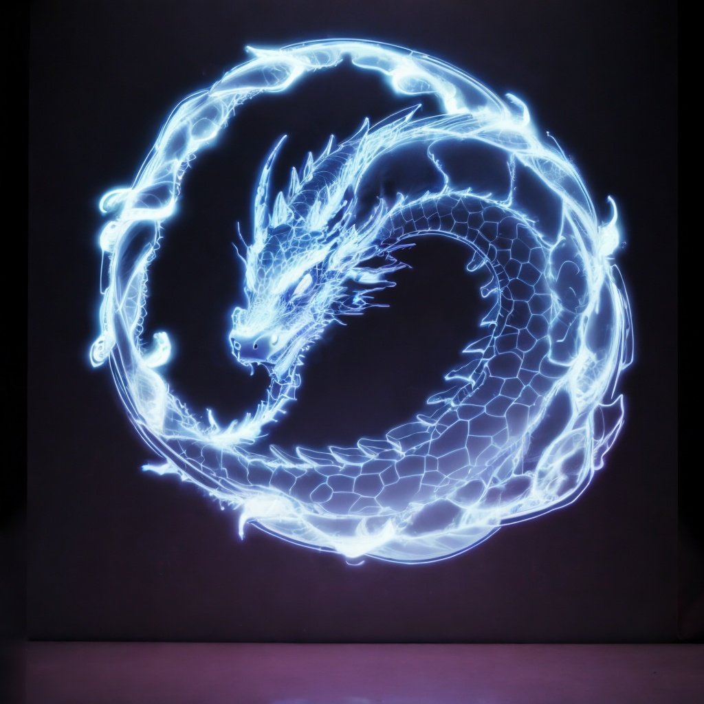 <lora:nihongdengV2:0.8>nihongdeng,light,no humans,,dragon,(Black background:1.45),