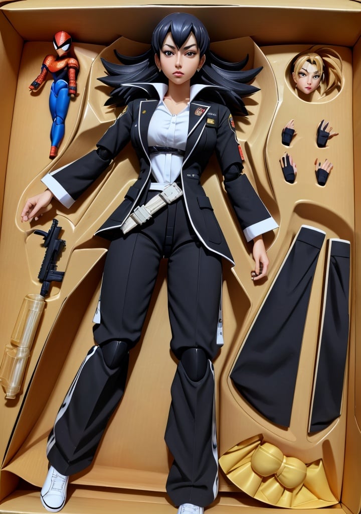 (Dutch angle:1.3), (ActionFigureQuiron style), Anya \(Code Geass\) ,  action figure box,   no humans, (reference sheet:1.1),  <lora:quiron_ActionFigure_v1_Lora:1.18>