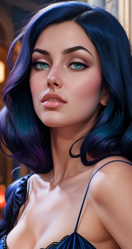 woman, solo, butler, dark blue hair, dark green eyes, detailed face, ([Kate Upton|Elle Macpherson|Kate Beckinsale]:0.8), (puffy lips :0.9),masterpiece, professional, high quality, beautiful, amazing, art deco, ArtStation, Buruma, rich,photoshoot, 4k, realistic, detailed background, boring, real life, by Alex Toth, by Saul Steinberg,