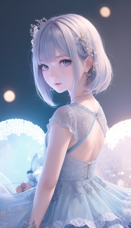 1girl, detailed face, idol clothes, light colors, ambience, detailed lighting