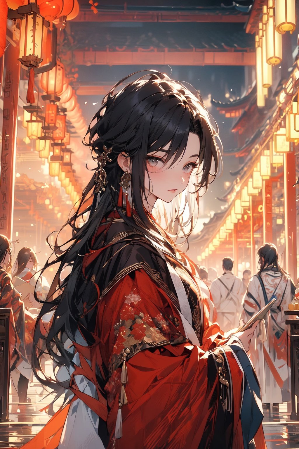 , (masterpiece:1.2), best quality,PIXIV,midjourney portrait,male, east asian architecture, hanfu <lora:midjourney portrait_20230625143136:0.9>