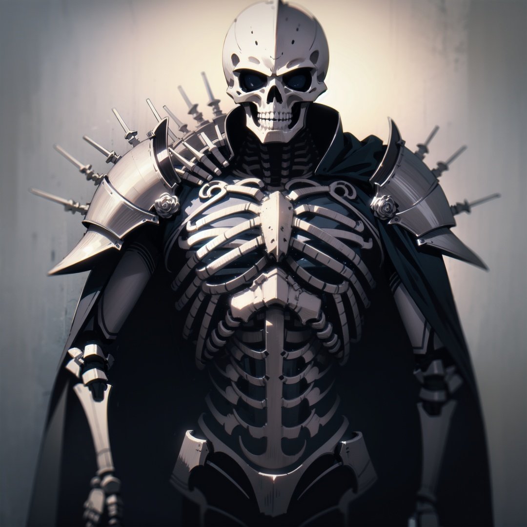 skeleton knight, realistic
