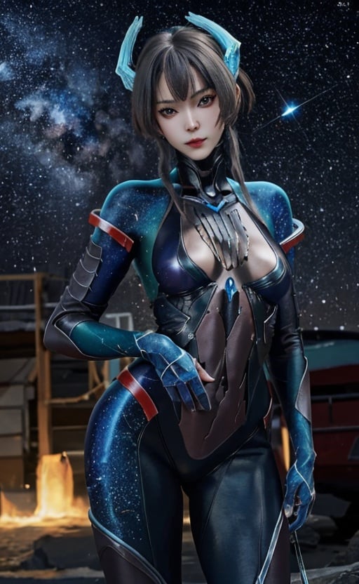 <lora:babata-000012:1>,1girl,babata,starry sky,bodysuit,, Best quality, masterpiece, ultra high res, (photorealistic:1.4), <lora:FilmGirl 胶片风 LoRA--全新VELVIA版本_2.0:0.8>,Kodak portra 400,film photography