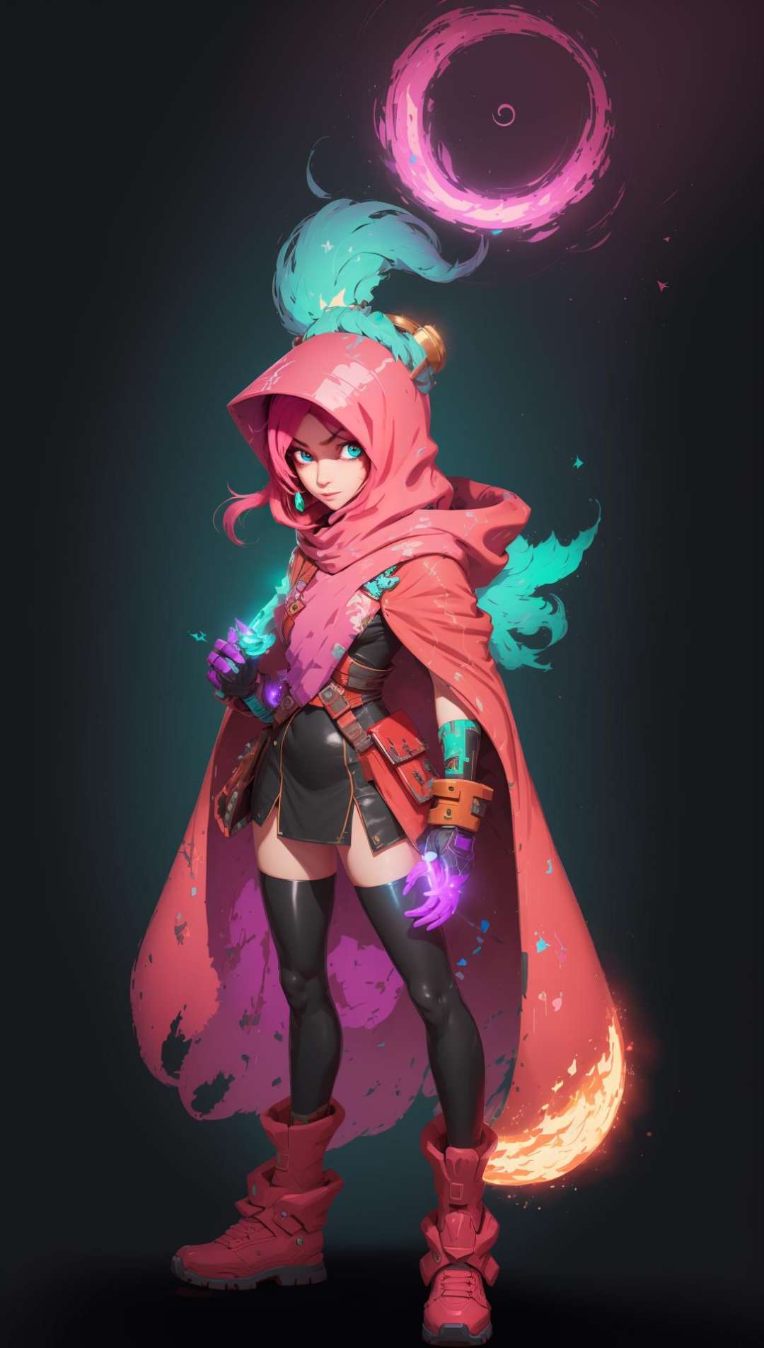 female, woman, turbo waifu, hyper light drifter,calamity <lora:EnvyBeautyMix23:0.6>