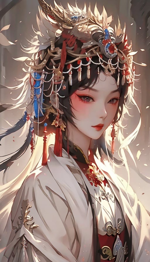 Masterpiece,bestquality,highdefinition,huadan,bestquality,masterpiece,highres, <lora:戏装 Chinese Opera Costumes_v1.5:0.7> , <lora:huafeng2-000018:0.8>,hf_xy