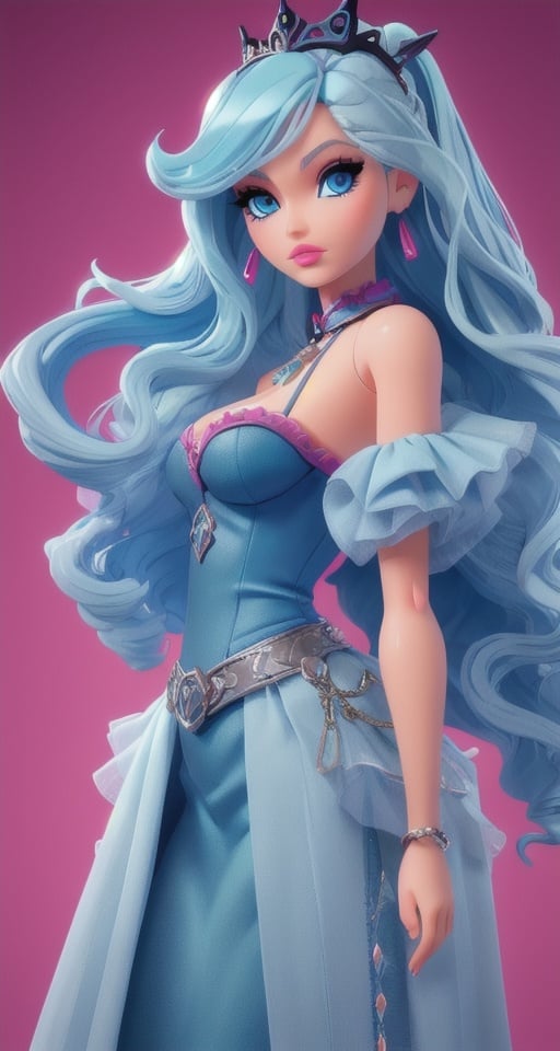 woman, solo, stripper, light blue hair, dark blue eyes, detailed face,   (puffy lips :0.9),masterpiece, professional, high quality, beautiful, amazing, gothic, , barbie