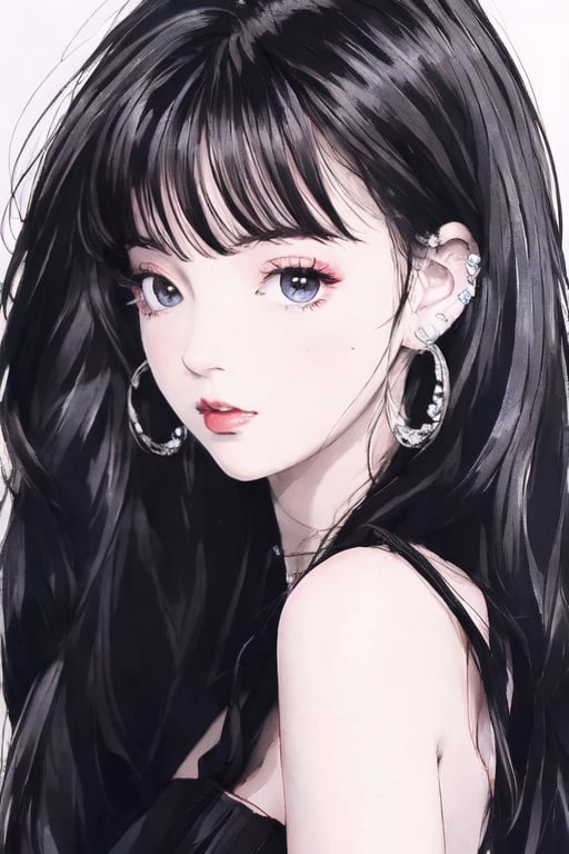 masterpiece, best quality,bangs,((blond hair)), hair bobbles, light smile, streaked hair, mole under eye, glint, anime style, best quality,upper body,hair strand,Fair skin,side braids