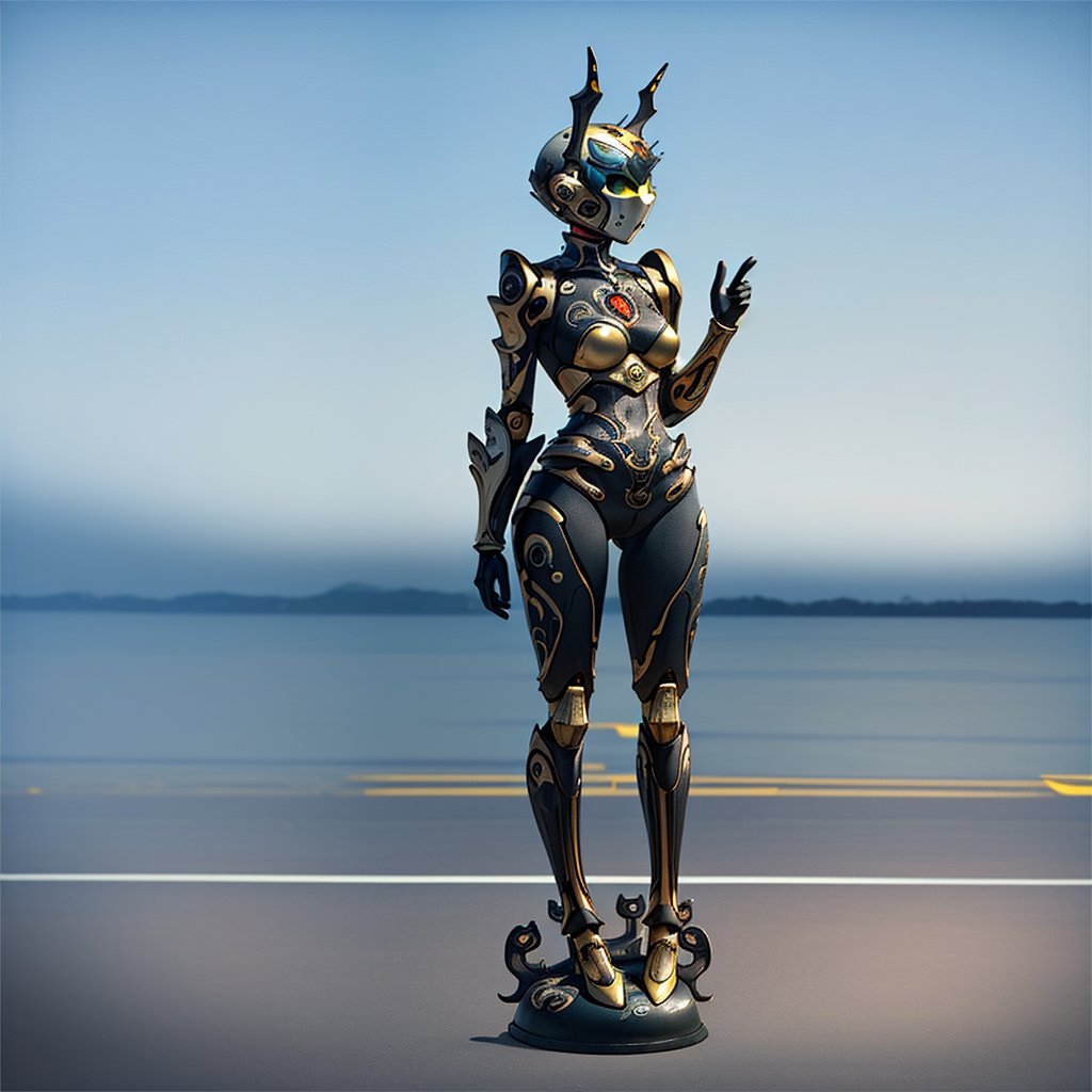 1girl,QTQI, humanoid mecha, Bronze pattern,outdoors,<lora:QTQI_20230712030106-000008:1.2>,, (((masterpiece,best quality))),((good structure，Good composition,good atomy)), ((clear, original,beautiful)), Intelligent repair,Intelligent AI,