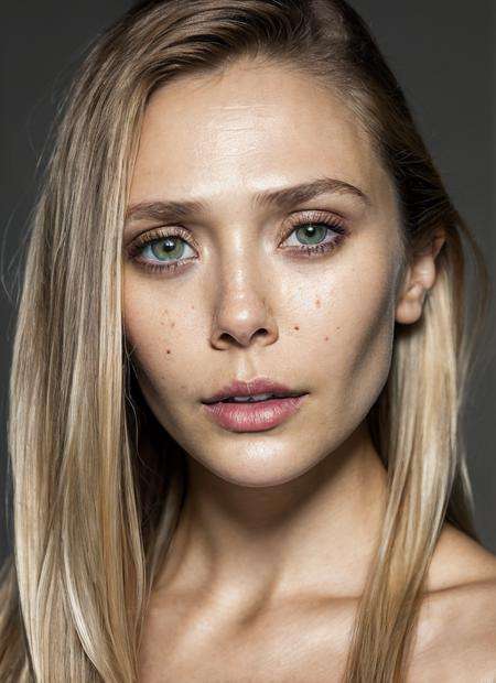 portrait of sks woman, epic (photo, studio lighting, hard light, sony a7, 50 mm, matte skin, pores, colors, hyperdetailed, hyperrealistic), <lora:locon_elizabetholsen_v1_from_v1_64_32:1.25>