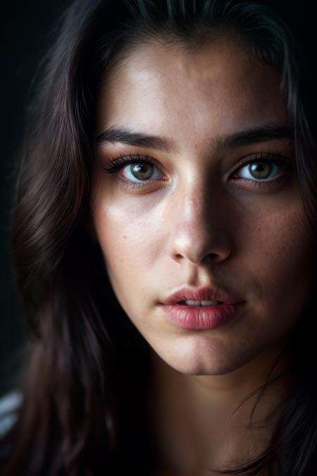 (close-up, editorial photograph of a 21 year old woman), (highly detailed face:1.4) (smile:0.7) (background inside dark, moody, private study:1.3) <lora:epiNoiseoffset_v2:1.2>, POV, by lee jeffries, nikon d850, film stock photograph ,4 kodak portra 400 ,camera f1.6 lens ,rich colors ,hyper realistic ,lifelike texture, dramatic lighting , cinestill 800,