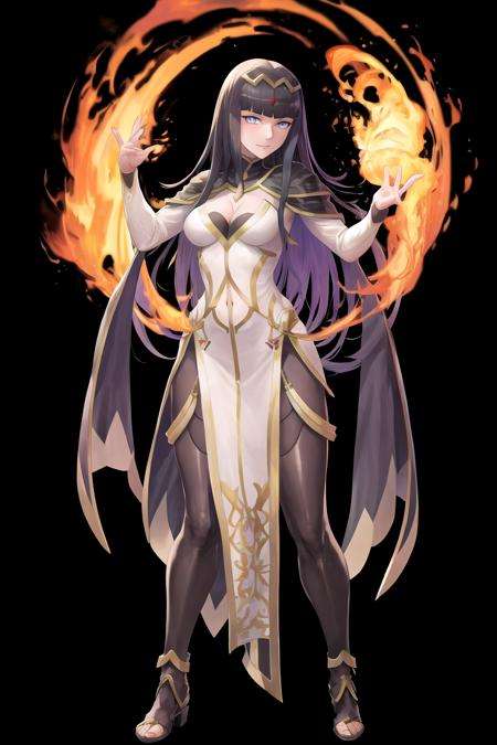 masterpiece, best quality, <lora:FEH_Concept_v2:1>, black background, simple background,1girl, standing, full body, bodystocking, tharja \(fire emblem\), 