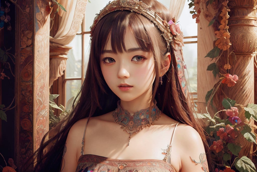 masterpiece,best quality,ultra-detailed,very detailed illustrations,extremely detailed,intricate details,highres,super complex details,extremely detailed 4k cg wallpaper, masterpiece, best quality ,1girl, <lora:BohoAI:1>