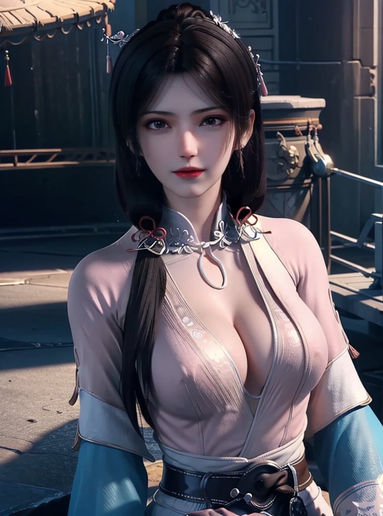 (((Huge chest))), masterpiece, light makeup, pink lips, smile, messy long hair, fair skin, ( (Blush on the cheeks)), ( (purple translucent)), wrapped feeling, transparent feeling, ((((huge breasts)))), super plump, huge breasts, (round chest), (bursting feeling), bulbous breasts, pink, sleeveless, graceful, elegant, ultra-fine details, master works, Real texture, big eyes, black eyebrows, blurred eyes, slightly lowered head, lifelike, perfect work, 8K, HD, delicate facial features, perfect figure, slender waist, realistic feeling

,1girl, armor, black_hair, breasts, earri,DUNHUANG_CLOTHS,DUNHUANG_STYLE,DUNHUANG_BACKGROUND,DUNHUANG_DRESS,DUNHUANG_FAN,moyou,1 girl,bestquality,ultrahighres,(photorealistic:1.4),1girl,solofocus,purpleeyes,lips,jewelry,earrings,makeup,bareshoulders,croptop,blackcroptop,collarbone,collar,shinyclothes,detachedsleeves,crystals,gloves,elbowgloves,singlefingerlessglove,midriff,belt,pants,tightpants,high-waistpants,studiobackground,(Kpopidol),(aegyosal:1),(pinkhair:1),((puffyeyes)),lookingatviewer,facingfront,smiling,laughing,Detailedstagebackground,,1 girl