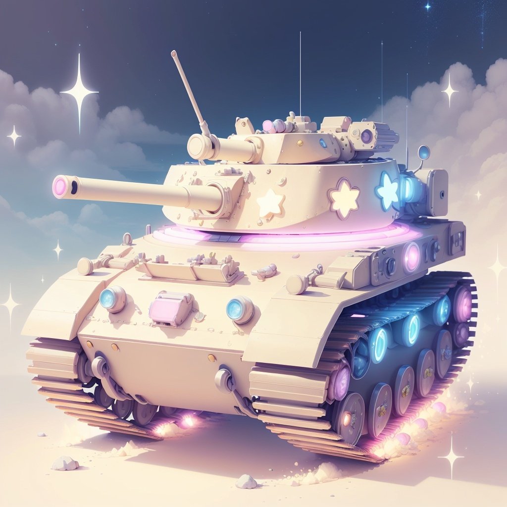 <lora:KawaiiTech-20:1>, kawaiitech,pastel color, kawaii,  cute colors ,scifibattle tank