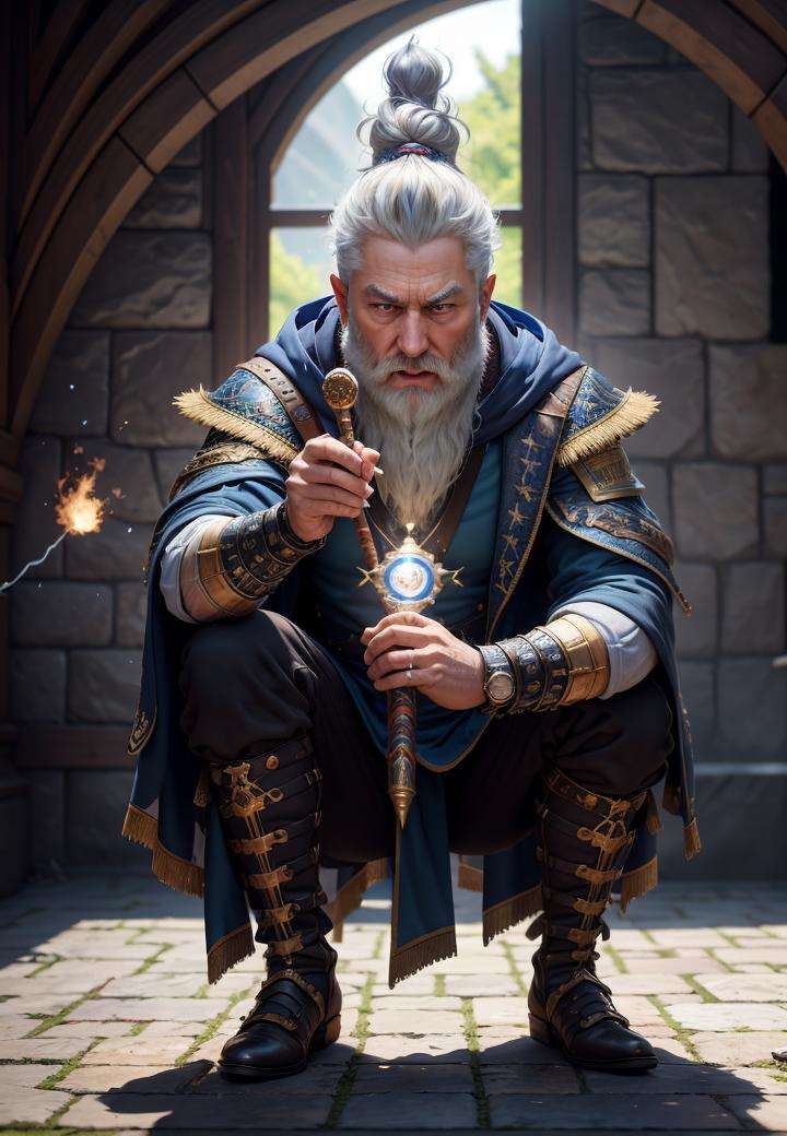 highres, shadows, absurdres, best_quality, ultra_detailed, 8k, extremely_clear, photograph, beautiful, sharp focus, hdr,Create a photorealistic image of a warlord wizard casting a spell. Utilize state-of-the-art techniques, including HDR, CGI, VFX, and insane levels of detail to create an ultra-sharp and ultra-realistic image. Use Unreal 5 and Octane Render to bring the scene to life, with a focus on creating an intricate masterpiece that showcases the wizard's power and magical prowess.