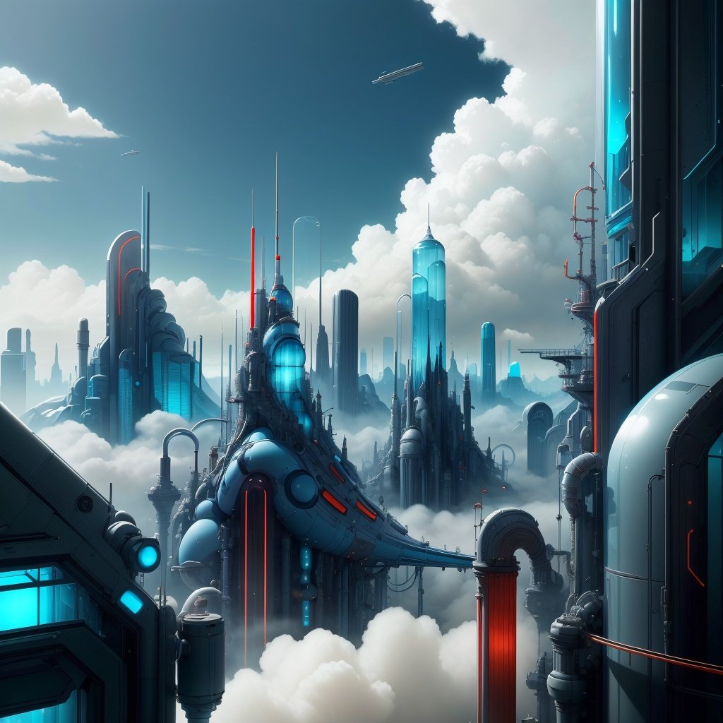 <lora:PastTech-20:0.8>,plasttech,synthetic,transparent , scifi,city, clouds, blue sky,