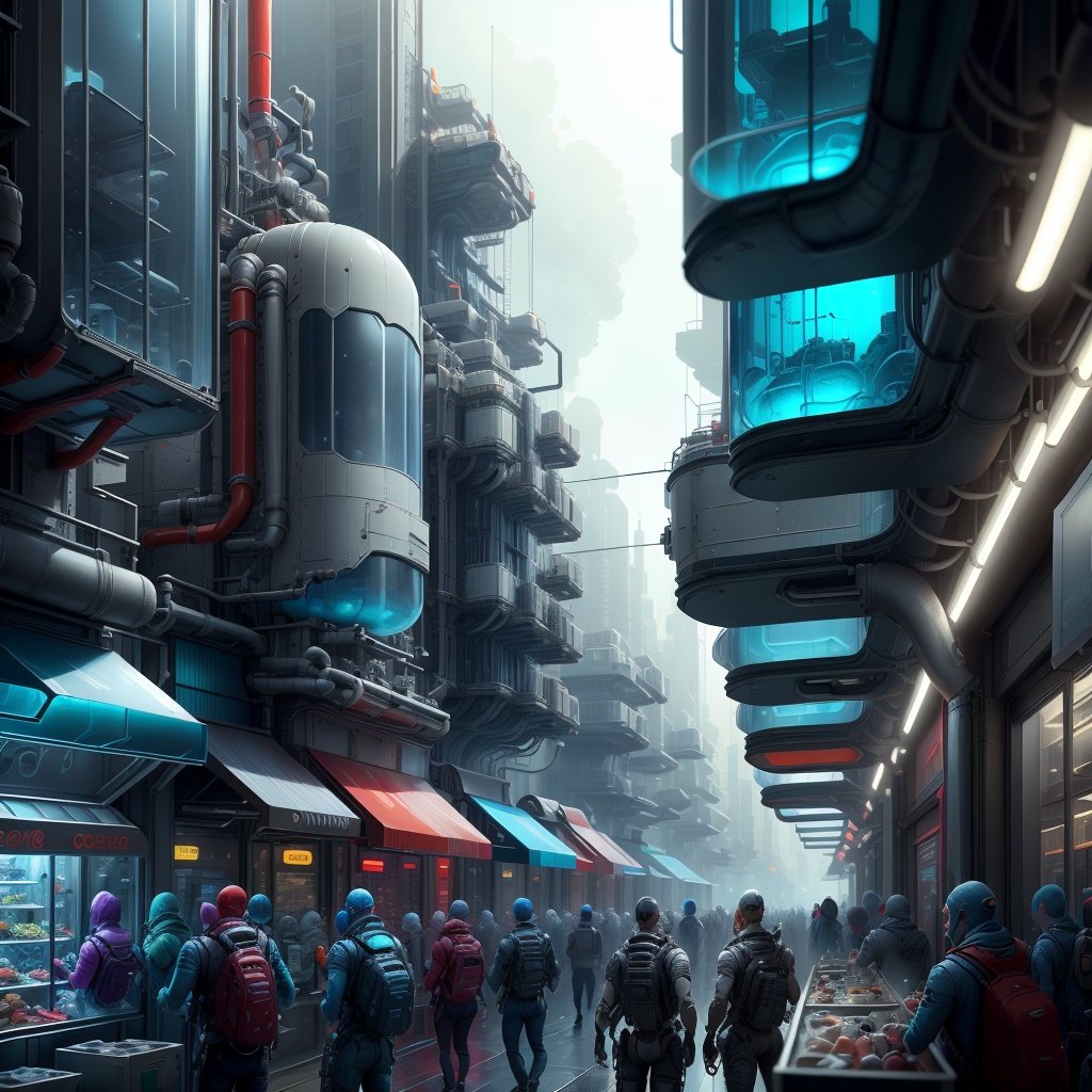 <lora:PastTech-20:0.8>,plasttech,synthetic,transparent ,scifi,shopping district , (crowded:1.2) 