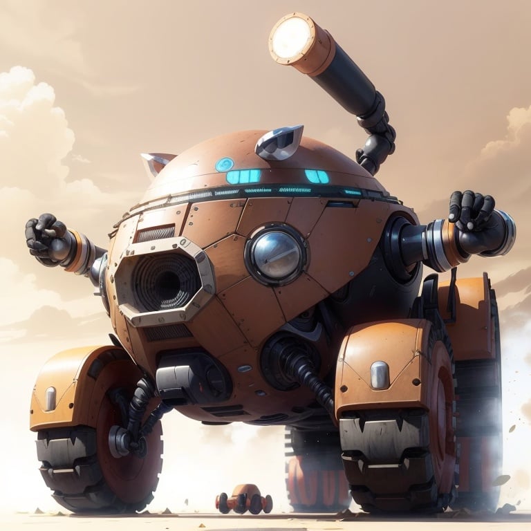 <lora:EggmanTech-20:1>,eggmantech, robotic, red ground vehicle,  