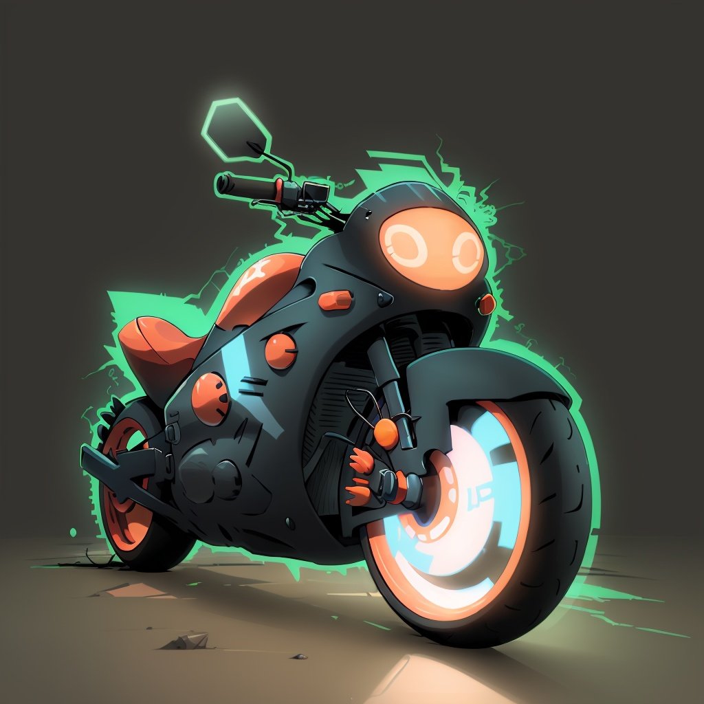 <lora:Rototech-20:1> ,rototech, blue hologram aura ,   motorcycle, no humans,  simple background, 