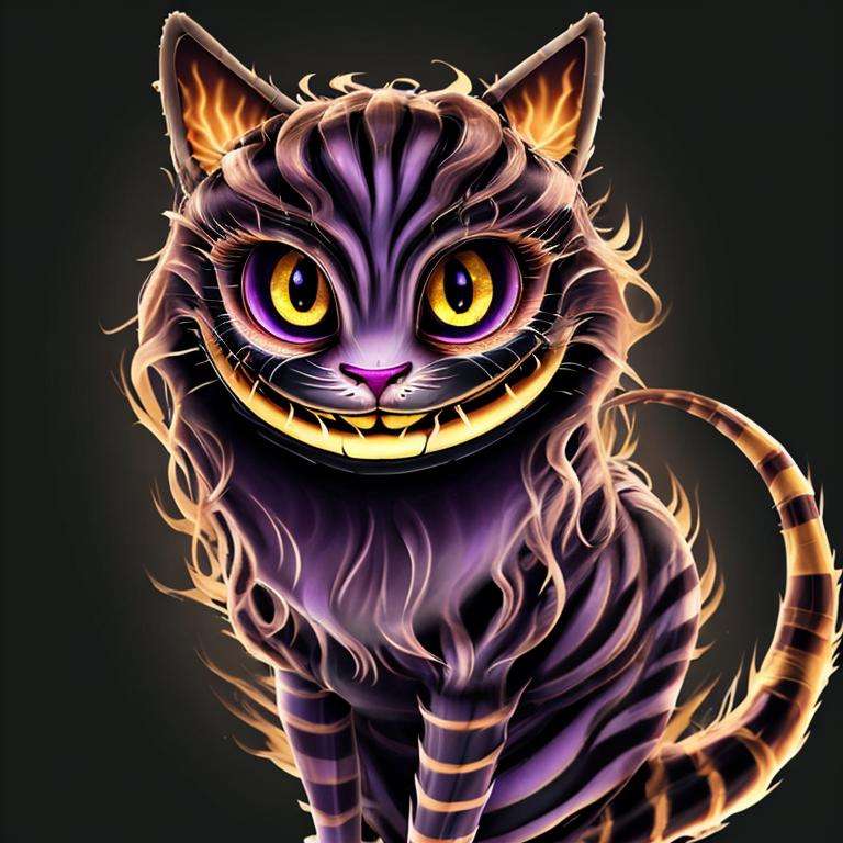 FireAI cheshire cat, detailed,<lora:FireAIv2.0:0.6>