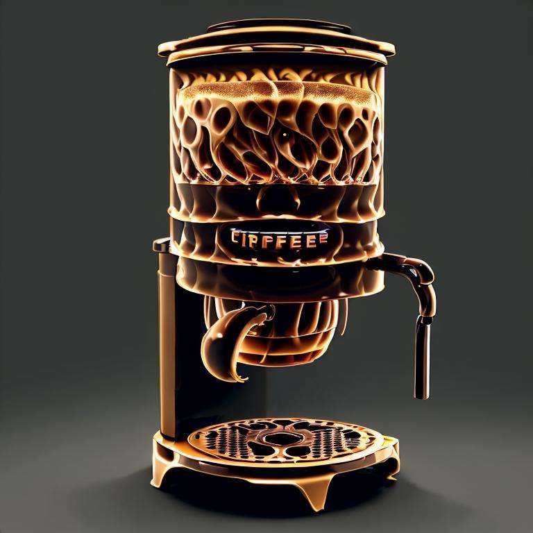 FireAI coffee machine, detailed,<lora:FireAIv2.0:.8>