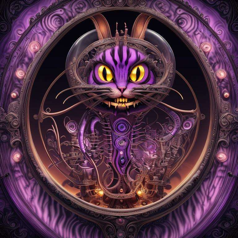 <lora:DonMN1x13:0.85> cheshire cat ,detailed, intricate