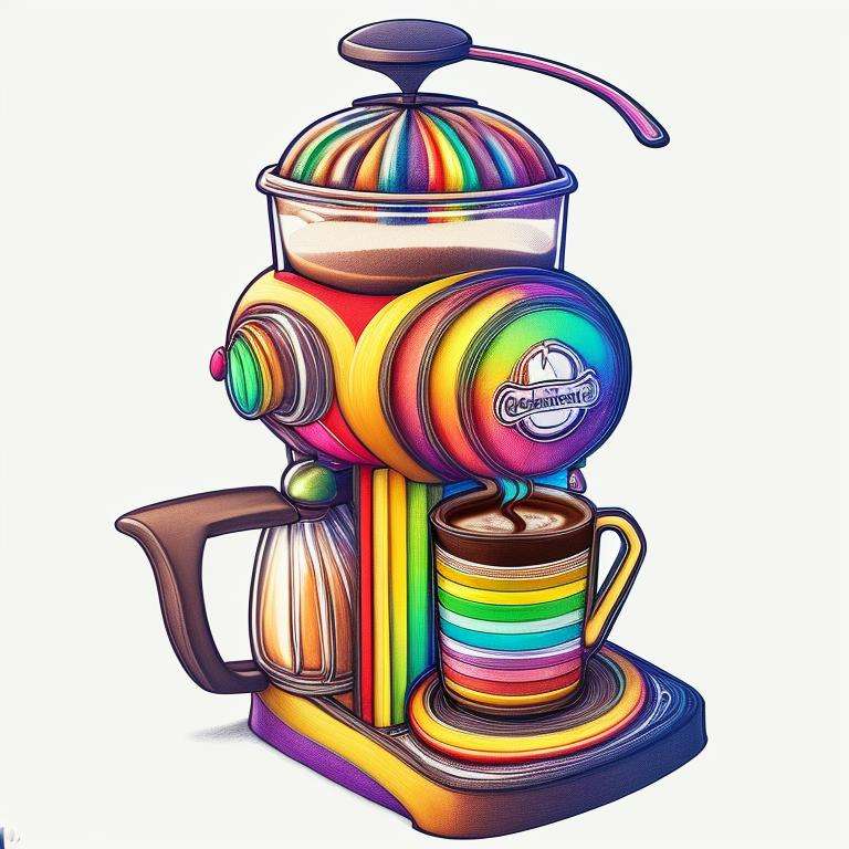 RainbowPencilRockAI coffee machine <lora:RainbowPencilRockAI:1>