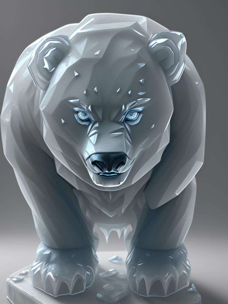 <lora:IceAI:.8>, IceAI Icebear, hyperdetailed painting, Photographic Realism,3d rendering, octane rendering,