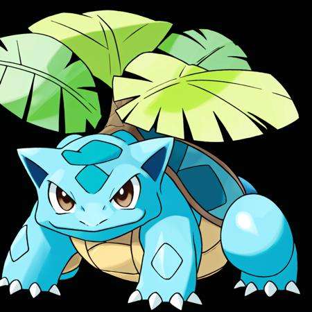 sugimori ken \(style\), pokemon \(creature\), blastoise, venusaur, solo, looking at viewer, simple background, brown eyes, closed mouth, standing, full body,no humans, claws<lora:sugimori_ken_style-000060:0.5>
