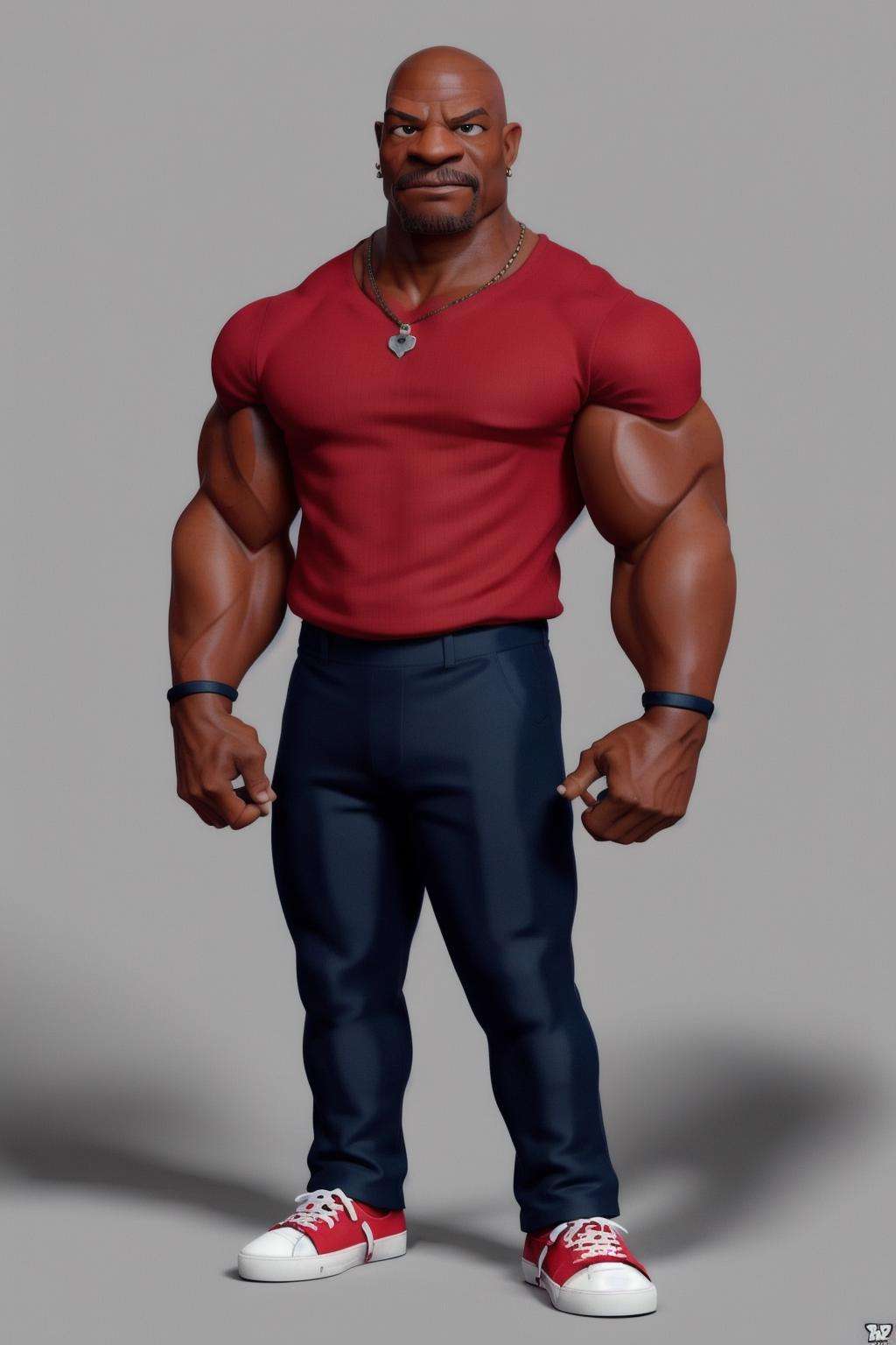 Terry Crews full body <lora:3DTOTALSTYLEESH_V0.04:0.9>