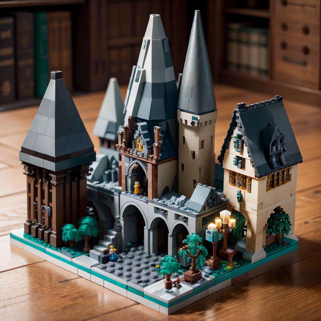 lego, <lora:legody-v10:1>, hogwarts,