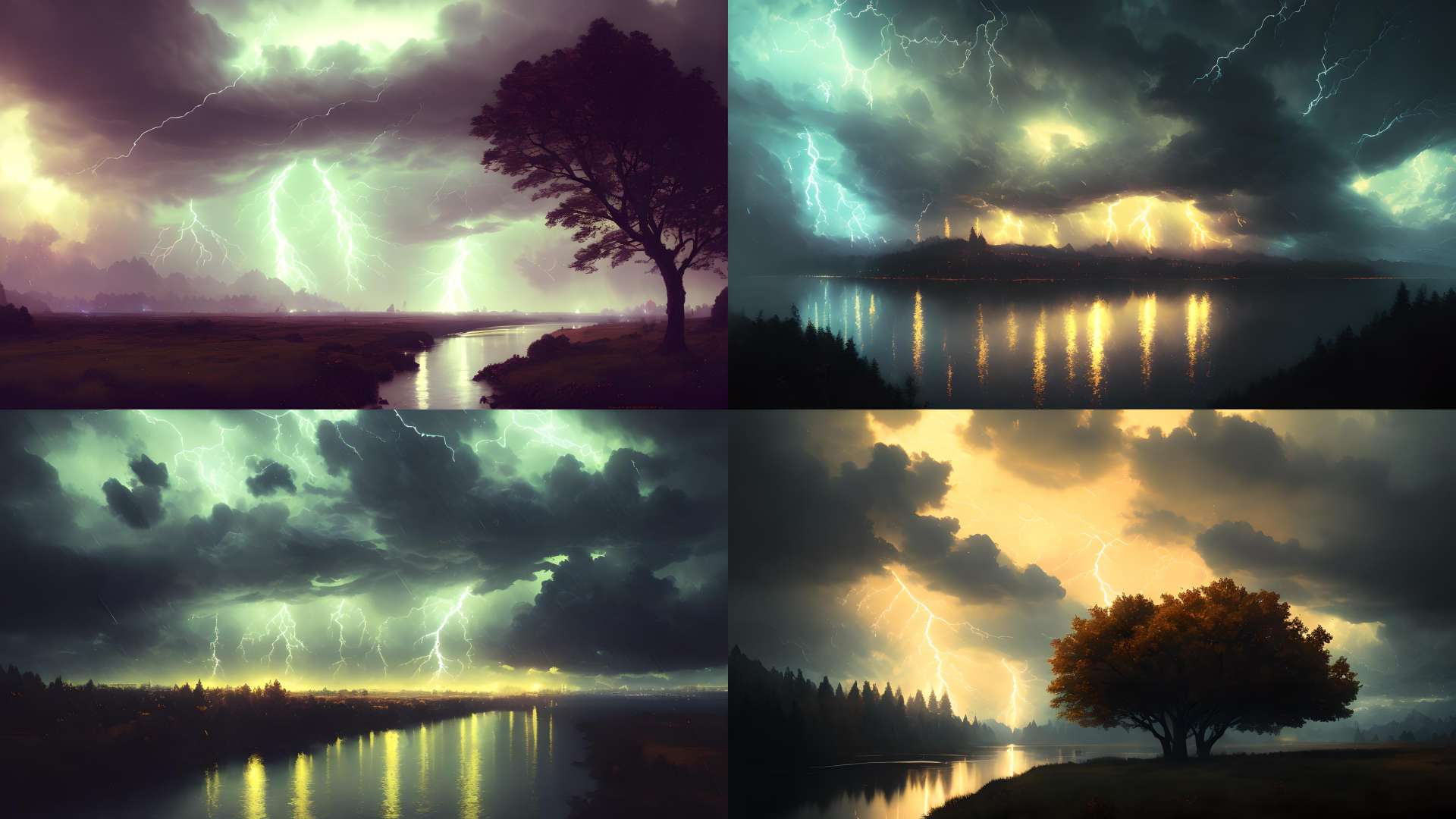 Analog style, ChromaV5, nvinkpunk,(extremely detailed CG unity 8k wallpaper), A Landscape of a heavy storm, dark and ominous clouds covering the sky, lightning illuminating, wind-blown trees, turbulent weather contrasting against the peaceful landscape ,realistic style by J.M.W Turner, George Inness, and Ansel Adams, award winning photography, Bokeh, Depth of Field, HDR, bloom, Chromatic Aberration ,Photorealistic,extremely detailed, trending on artstation, trending on CGsociety, Intricate, High Detail, dramatic, art by midjourney