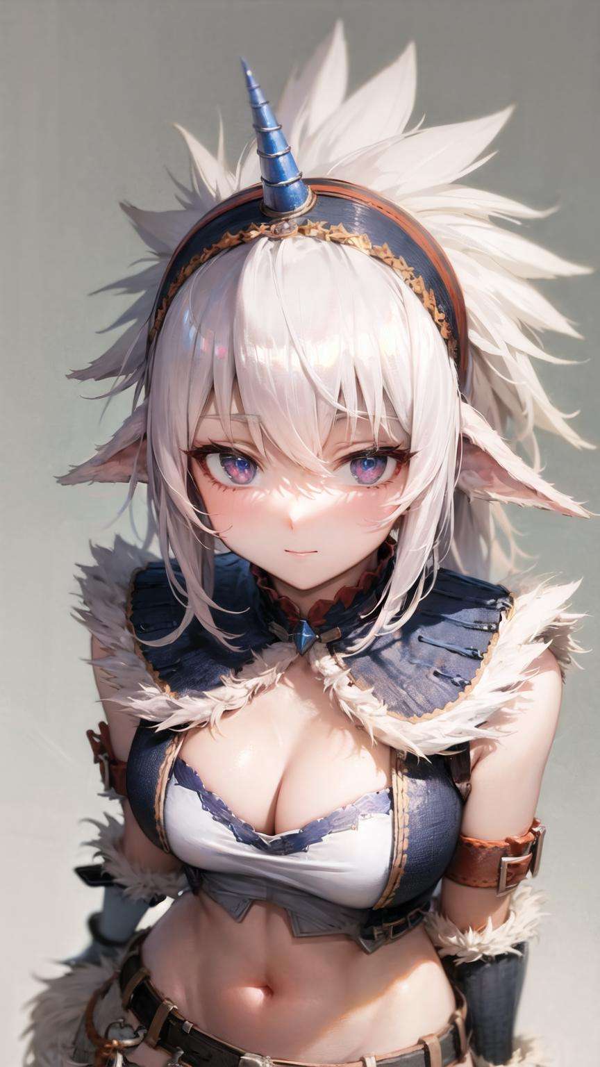 masterpiece, best quality, <lora:kirin_armor_v1:1>, kirin armor, 1girl, from above, upper body, cleavage