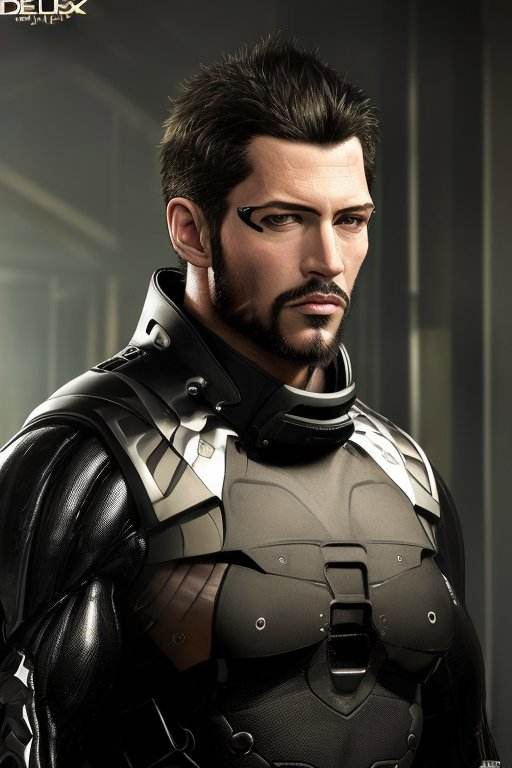 (masterpiece, top quality, best quality, official art, beautiful, detailed, aesthetic:1.2), <lora:adam_jensen-20:0.7>, jensen_dx, solo, looking at viewer, short hair, black hair, upper body, bodysuit, muscular male, beard, black bodysuit realistic, Absurdres, hdr, ultra detailed illustration, extremely detailed face, RAW photo, skin pores, trending on deviantart,