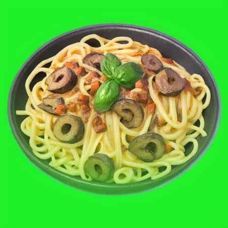 bg3 item icon, spaghetti alla carbonara,  <lora:bg3_items_offset:1>BREAKgreen background 