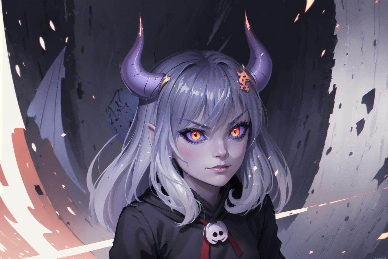 <lora:Discordchan:1> Discord-chan,(detailed face and eyes:1.3),1girl,<lyco:DemonicT:0.5>,DemonicT,sclera,(horns:1.2),(wings:1.2),colored sclera,demon wings,(demon horns:1.1),slit pupils,Ultra-detail,(highres:1.1),best quality,(masterpiece:1.3),cinematic lighting, angry, Confident smirk pose,(wariza, full body:1.2),