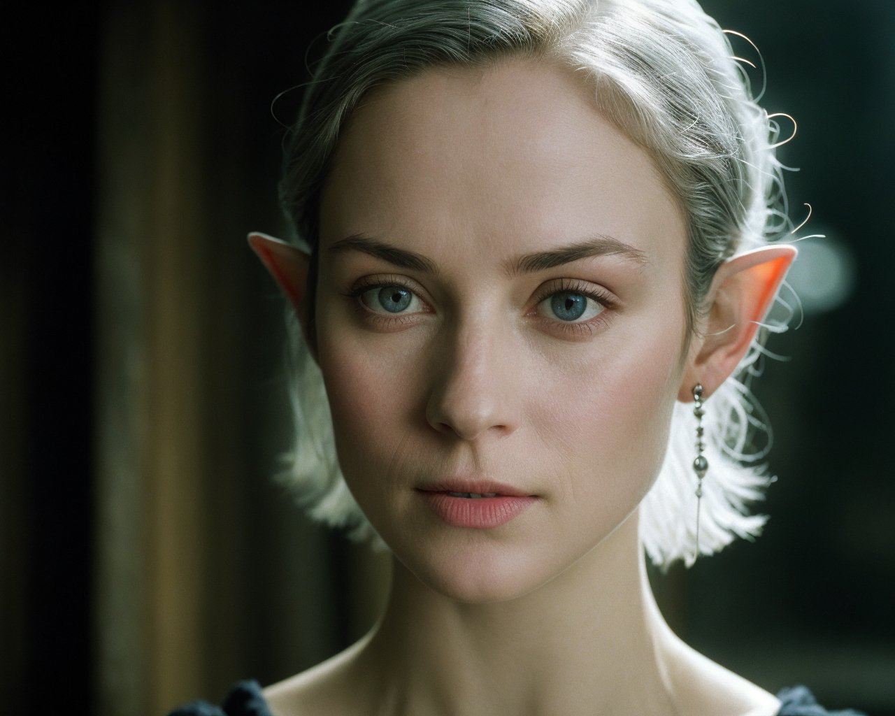 the matrix movie  <lora:the_matrix_movie_ar_offset:1>, (detailed face, detailed eyes, clear skin, clear eyes), lotr, fantasy, elf, female, silver hair, looking at viewer, portrait, photography, detailed skin, realistic, photo-realistic, 8k, highly detailed, full length frame, High detail RAW color art, piercing, diffused soft lighting, shallow depth of field, sharp focus, hyperrealism, cinematic lighting, pointy ears