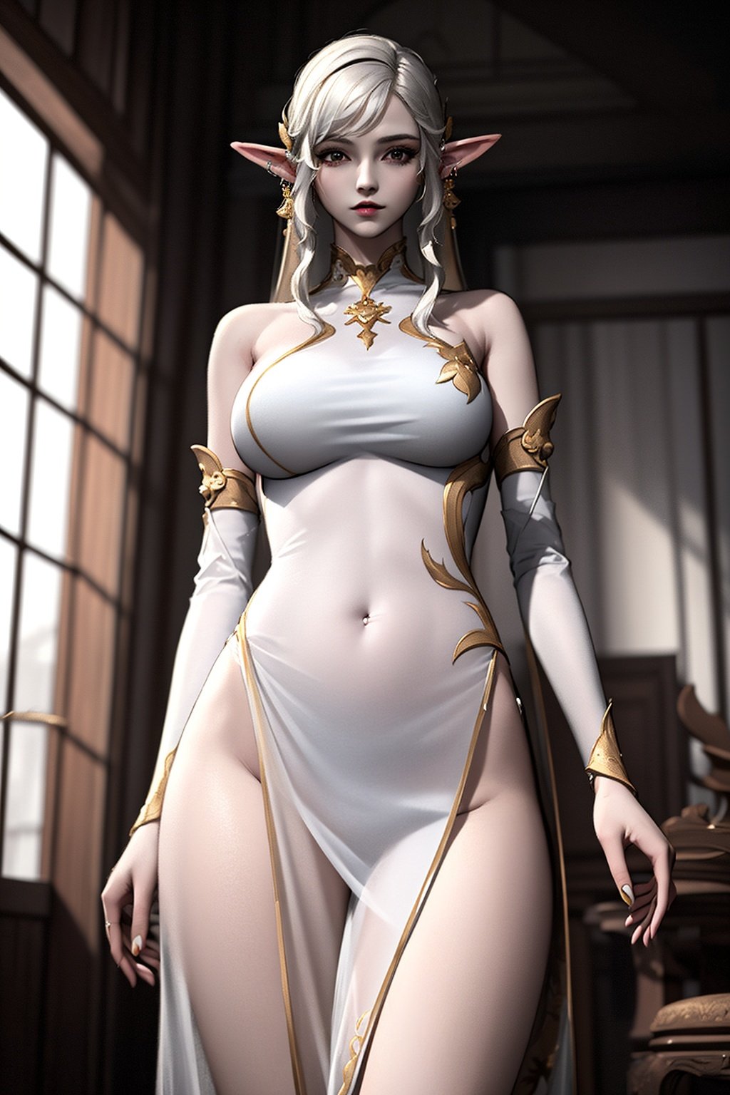 1girl, long hair , white chinese clothes,(see through:1.2),elf body shaped,depth of field,indoors,  <lora:gao_20230716043239:0.9>,, (((masterpiece,best quality))),((good structure,Good composition,good atomy)), ((clear, original,beautiful)),