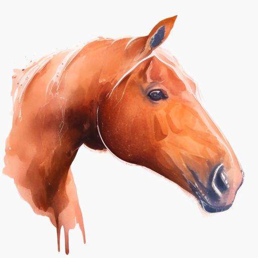 horse <lora:watercolo_candidate_0.5:1>