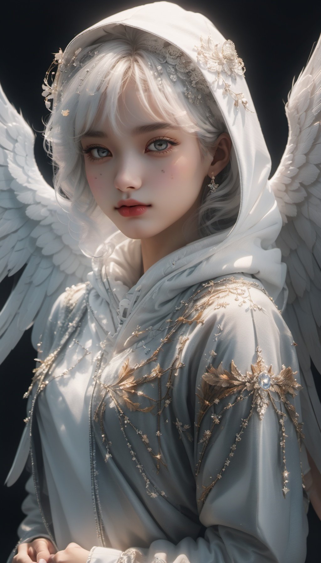 Exquisite skin details,<lora:AngelForetellV1-SDXL:1>,1girl,full body,angel,