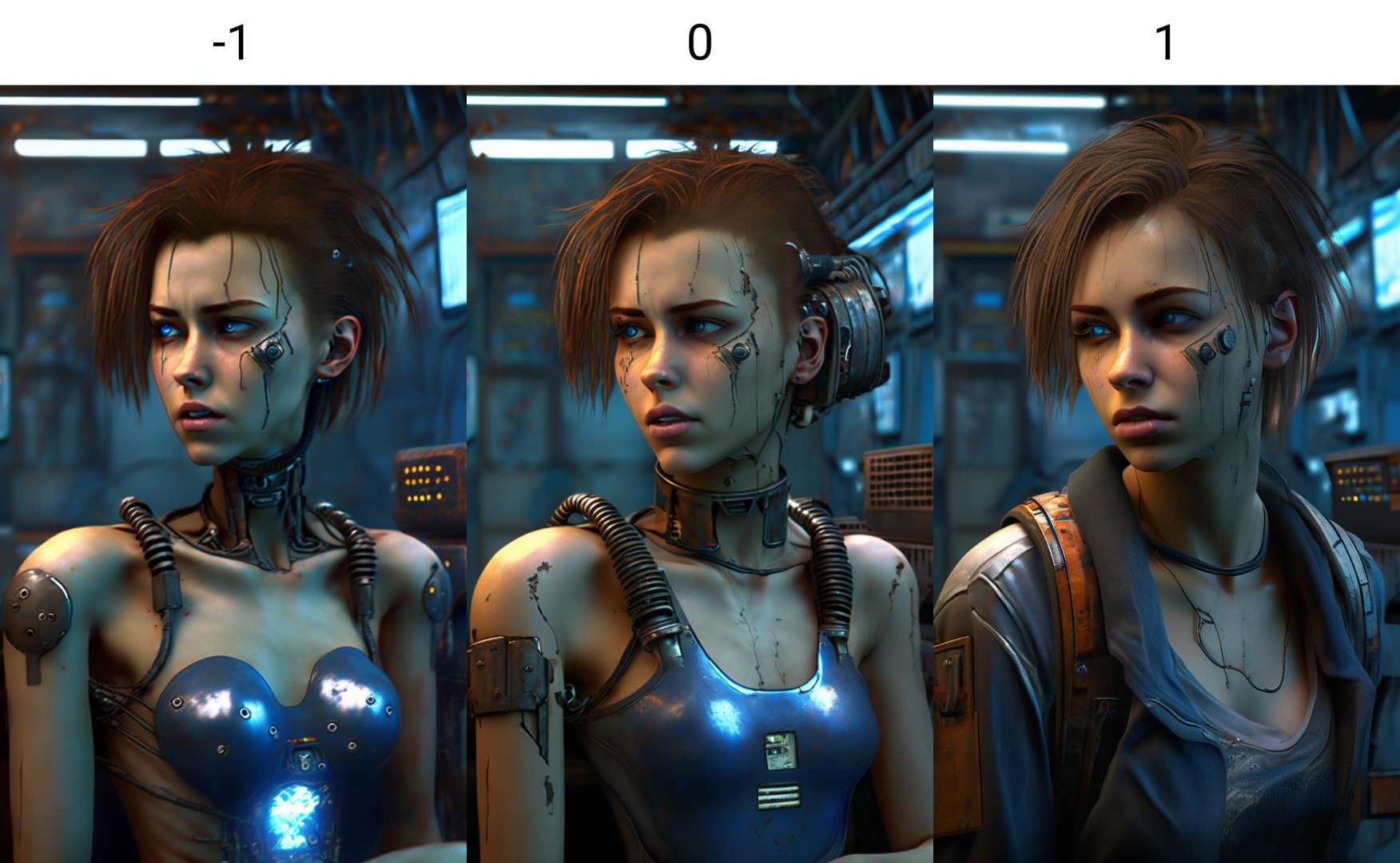 <lora:neg4all_xl_bdsqlsz_V4:-1>(realistic:1.3), perfect lighting, (photorealistic:1.2), perfect skin,  ray tracing, exhausted expression, bob hair, beautiful girls head on old machine body, gunmetal, rusty old exoskeleton, outdated, poor, rust, rusty metal, official cyberpunk wallpaper, (establishing shot, indoors, computer terminals, machines, screens), (blue glowing human heart visible inside breast, exposed)