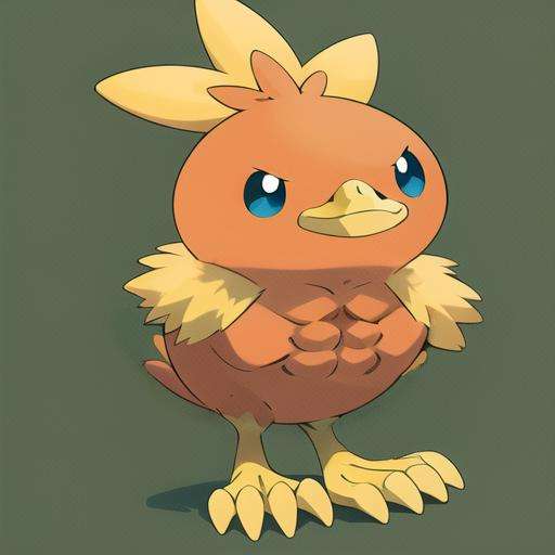 swole tochic, solo, masterpiece, high quality, no humans. (while background, simple background:1.2), full body, long legs<lora:torchic-09:1> 