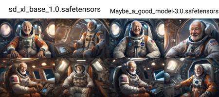 the happiest grandpa wearing an astronaut suit in a spaceship, realistic, desolate, intricately detailed, artistic lighting, particles, beautiful, amazing, highly detailed, digital art, sharp focus, trending on art station