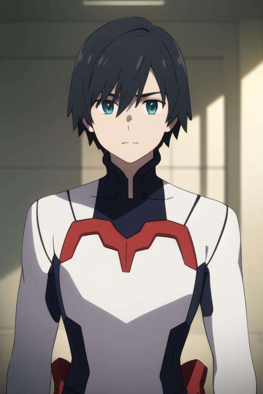 masterpiece, best quality, high quality, 1boy, solo, male focus, looking at viewer, upper body, <lora:hiro_franxx:0.70>, hiro_franxx,