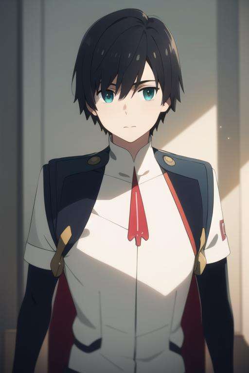 masterpiece, best quality, high quality, 1boy, solo, male focus, looking at viewer, upper body, <lora:hiro_franxx:0.70>, hiro_franxx,