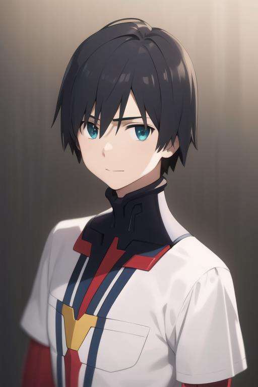 masterpiece, best quality, high quality, 1boy, solo, male focus, looking at viewer, upper body, <lora:hiro_franxx:0.70>, hiro_franxx,