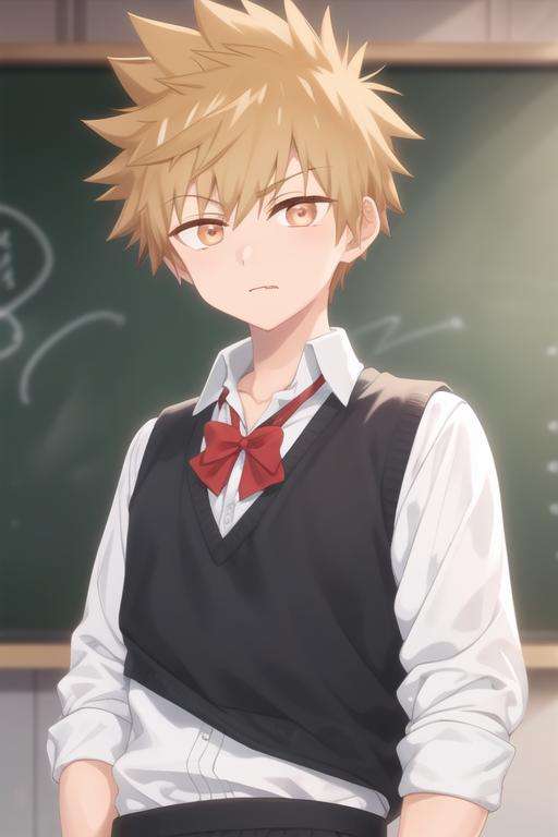 masterpiece, best quality, high quality, 1boy, solo, male focus, looking at viewer, upper body, <lora:shuu_inuzuka:0.78>, shuu_inuzuka, spiked hair, light brown hair, orange eyes, , school uniform