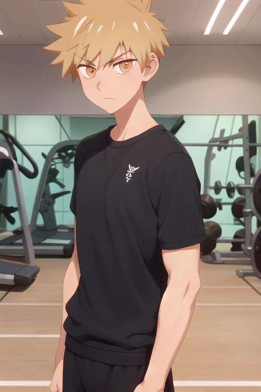 masterpiece, best quality, high quality, 1boy, solo, male focus, looking at viewer, upper body, <lora:shuu_inuzuka:0.76>, shuu_inuzuka, , blonde hair, orange eyes, , gym uniform